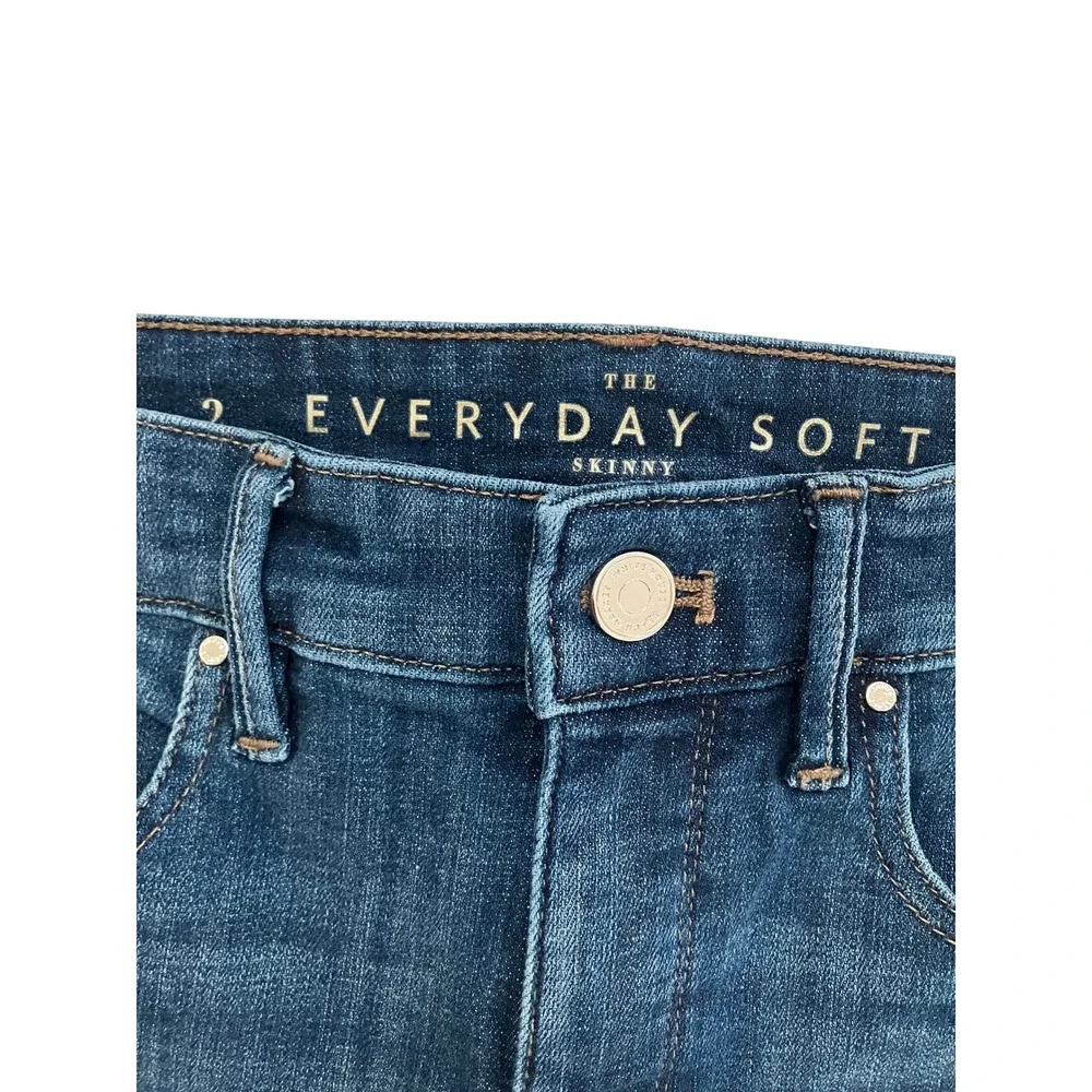 White House Black Market Everyday Soft Extra High Rise Skinny Jeans Blue Size 2 - Picture 6 of 6